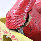 1960 Red Goose Shoes Working Large Golden Egg Dispenser, Signage & Golden Eggs