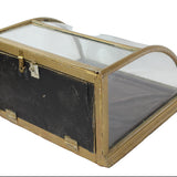 Antique Large Curved Glass Countertop Display Case