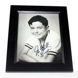 Signed Framed and Authenticated 9”x7” Black and White Photograph of the Beaver (Jerry Mathers)