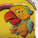 1930’s German Saulheimer Straus Monkey & Parrot Tin Litho Mechanical Bank