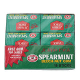 Spearmint and Beech-Nut gum boxes on a white background