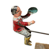 Antique Gibbs Children On A Teeter Totter Motion Tin Toy