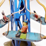 Rare Pre-1920’s German Tin Litho Wind-Up Carousel With Boats