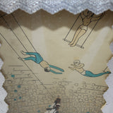 Vintage Shackman San Powered Flying Trapeze and Acrobat Circus Shadow Box Motion Toy