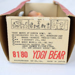 Yogi Bear toy in a cardboard box with branding and product details.