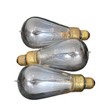 Set of 3 Vintage Mazda Tear Drop Tipped 60W 104V Electric Light Bulbs with Edison Base
