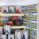 Very Rare 1923 Libby's Grocery Store with Display Counter & 24 Antique Cans Placed in Custom Plexiglass Case