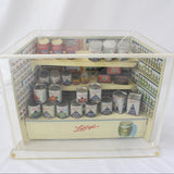 Very Rare 1923 Libby's Grocery Store with Display Counter & 24 Antique Cans Placed in Custom Plexiglass Case