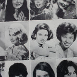 Early 1960's Celebrity Women B&W Photo Collage Poster from Riverview Amusement Park Arcade