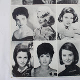 Early 1960's Celebrity Women B&W Photo Collage Poster from Riverview Amusement Park Arcade