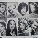 Early 1960's Celebrity Women B&W Photo Collage Poster from Riverview Amusement Park Arcade
