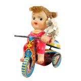 Suzuki (Japan) 1950's Girl on Tricycle Carrying Flowers with Box