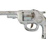Vintage revolver on a white background