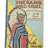 Vintage book cover with Native American design and text on a white background