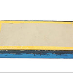 Rectangular sandstone with yellow border on a white background