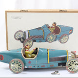 Mint Paya Vintage Toy Ref #970 of a 1930 Bugatti (Handsome Tin Litho with Wind-up) and Box