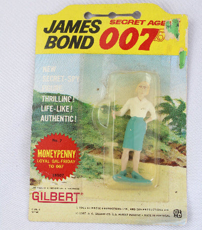 James Bond 007 action figure in packaging on a white background