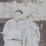 1930's Original Framed Snapshot of Lou Gehrig & Bat Boy Near the Dugout