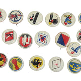 36 - 1943-1944 WWII Kellogg's Pep Cereal Squadron Pins