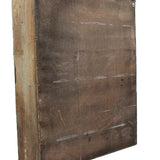 Antique Wood Motel Message/Mail/Key Drop Box with Metal Room Numbers