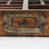 Antique Wood Printer Tray Drawer or Wall Rack