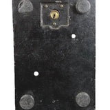 Vintage lock mechanism on a white background