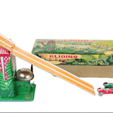 1950's A.T.C. (Asahi Toy) Tin-Litho Lever Action Sliding Highway Road Race & Box