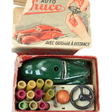 Pre-WWII Schuco German 3000 Fernlink Clockwork Car with All Original Parts & Box