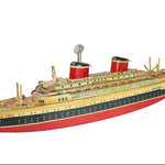 Model of a ship on a white background