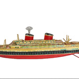 Model of a ship on a white background