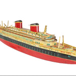 Model of a ship on a white background