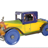 Colorful toy car on a white background