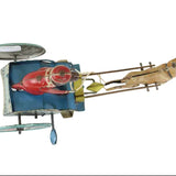 Rare Tin-Letho(DRGM) Wind-Up "Jolly-Pals" Monkey on a Cart Pulled by a Pug