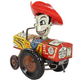 Marx 1950's Tin-Litho Wind-Up Milton Berle Whoopee Crazy Car