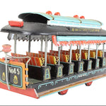 Model of a streetcar with 'No. 45' on a white background