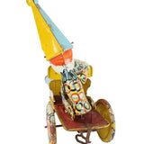 1940's Unique Art Mfg. "Artie & Jojo" Tin-Litho Wind-Up Crazy Clown Car