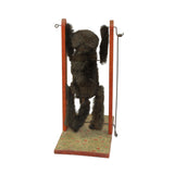 Rare Early Wood & Composition Acrobatic Furry Monkey with Composite Face (Spring Powered)