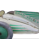 Rare 1940's Chad Valley Harborne (England) Tin Clock Work Racing Car