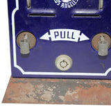 1938 Shipman Blue Porcelain Front Postage Coin-Op Vending Machine