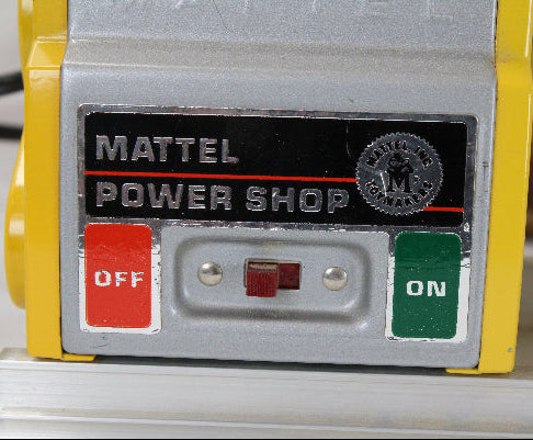 Mattel Power Shop toy with control panel and branding.