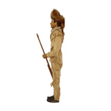 Signed 1962 Helen Bullard Carved Wood Davy Crockett Doll with Fringe Clothing and Accessories 								$225