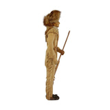 Signed 1962 Helen Bullard Carved Wood Davy Crockett Doll with Fringe Clothing and Accessories 								$225