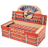 Vintage Store Display of 1950's Western Caps with 39 Unopened Boxes