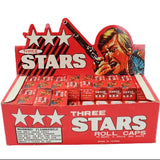 Vintage Store Display Box of Three Stars Caps with 54 Unopened Boxes