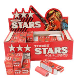 Vintage Store Display Box of Three Stars Caps with 54 Unopened Boxes