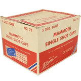 19 Boxes of Kilgore's Old Mammoth No. 75 Single Shot Caps in Original Retailers 60-Box Cardboard Case