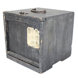 Circus Folk Art - 6 Circus Lead Figures (England) Inside a Sliding Panel Antique Wood Box