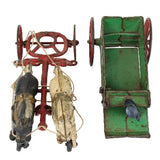 Kenton #5 15" Long Cast Iron Horse Drawn Sand & Gravel Wagon with Driver