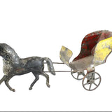 1870-1880 American Tin Horse Drawn Carriage by George Brown