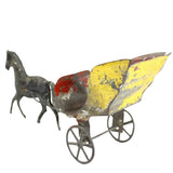 1870-1880 American Tin Horse Drawn Carriage by George Brown